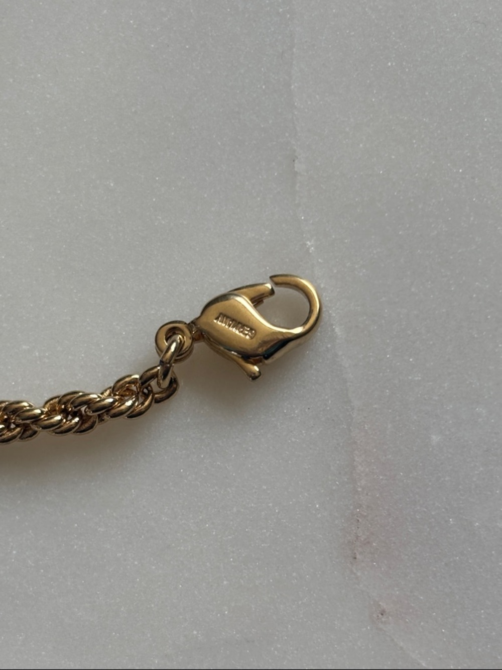 Gold-Tone Christian Dior CD Logo Medallion Necklace - vintage - Picture 7 of 9